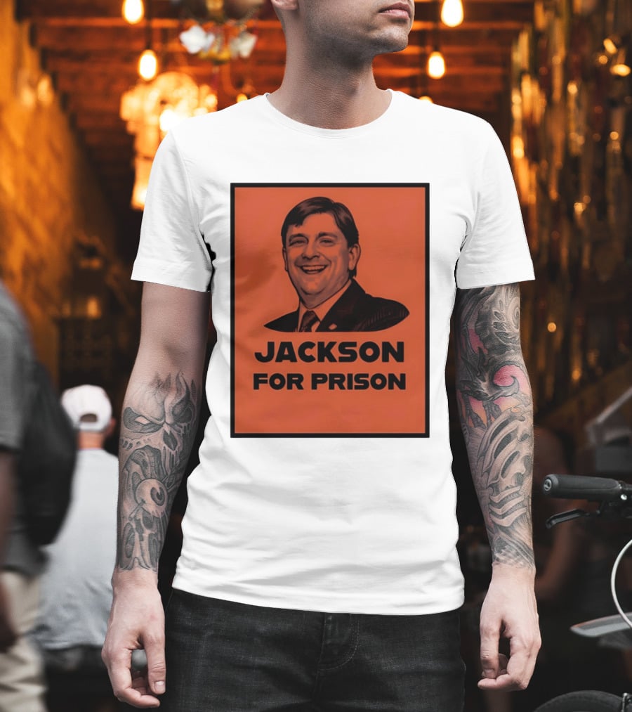 Jackson For Prison Political Satire Red T-Shirt