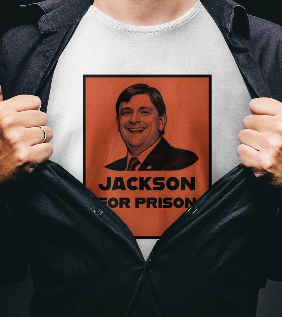 Jackson For Prison Political Satire Red T-Shirt