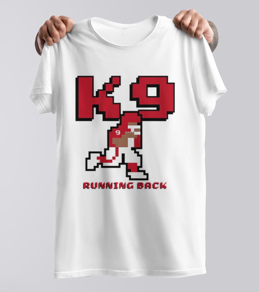 Kenneth Walker III K9 Running Back Pixel Art Kansas City Chiefs T-Shirt