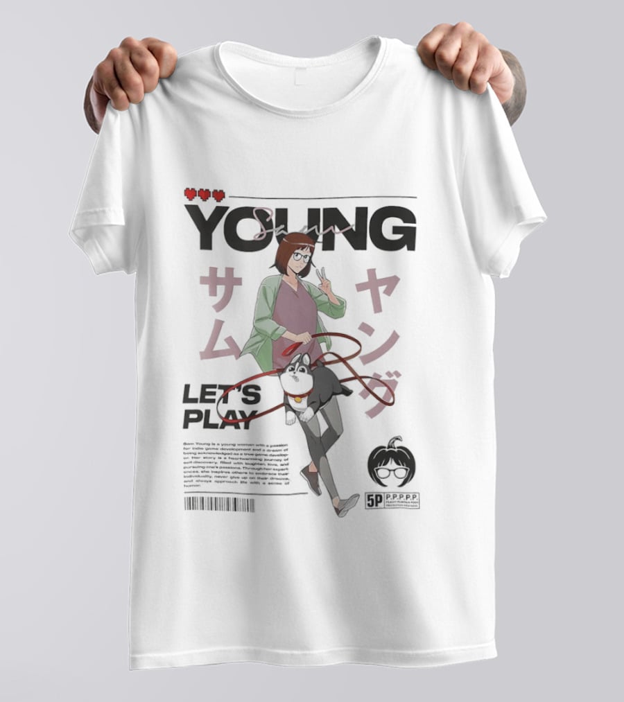 Let's Play Sam Young Magazine Cover Anime T-Shirt