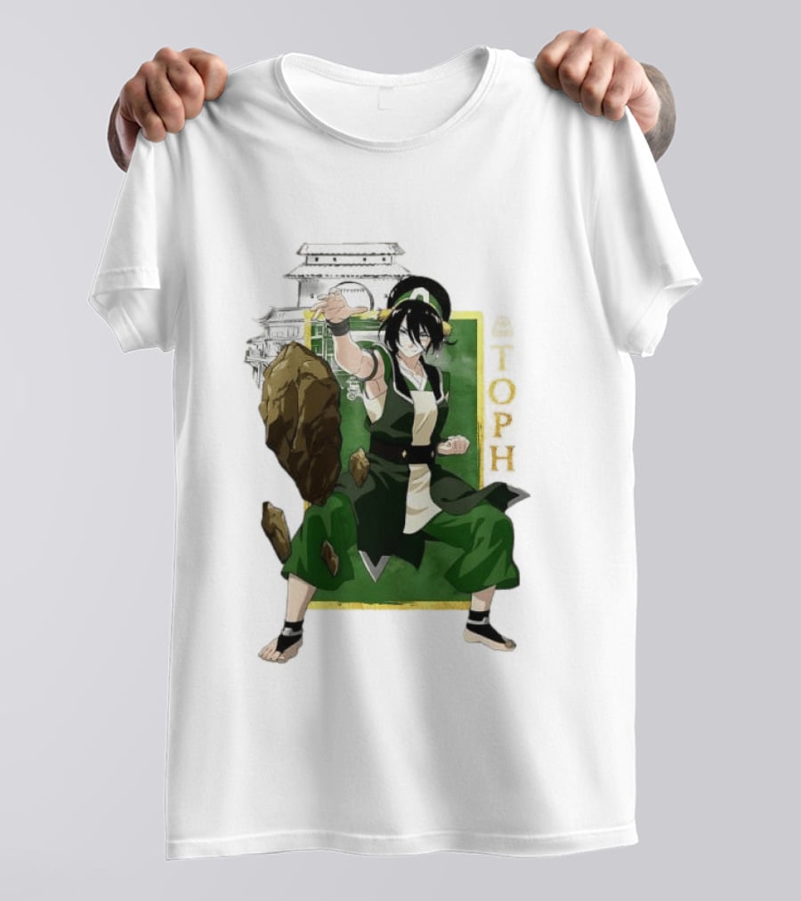 Toph Beifong Earthbending Avatar Character Art With Ba Sing Se T-Shirt