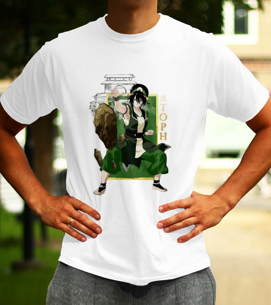 Toph Beifong Earthbending Avatar Character Art With Ba Sing Se T-Shirt