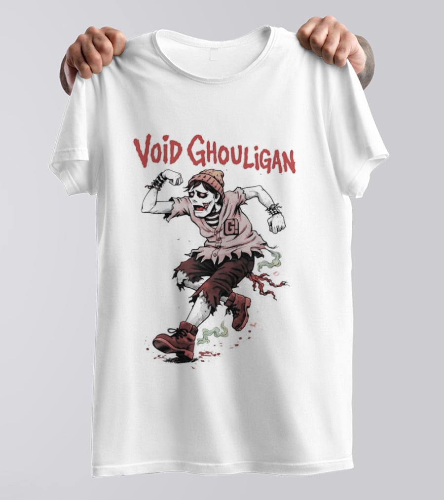 Void Ghouligan Zombie Halloween Character Running T-Shirt