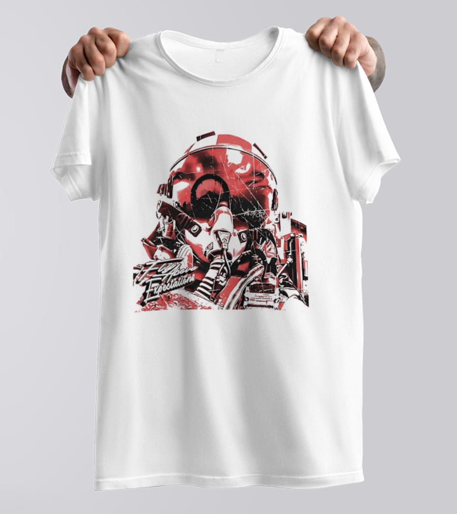 Fly As Eli Fly Above Expectations Fighter Pilot Helmet T-Shirt