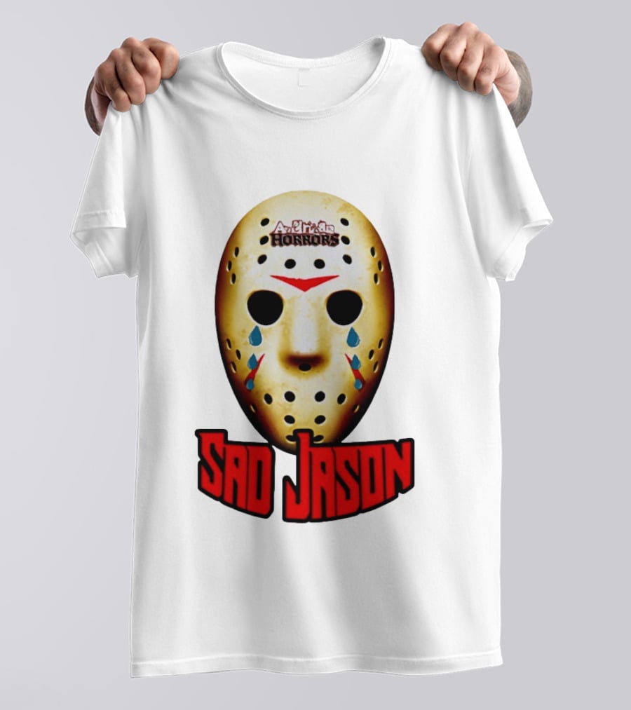 Astros Horrors Sad Jason Voorhees Mask Baseball Tears T-Shirt