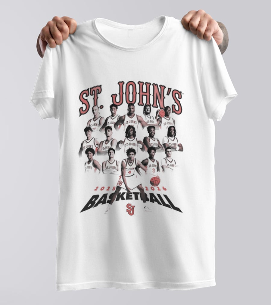 St John's Basketball 2025 2026 Team SJ T-Shirt