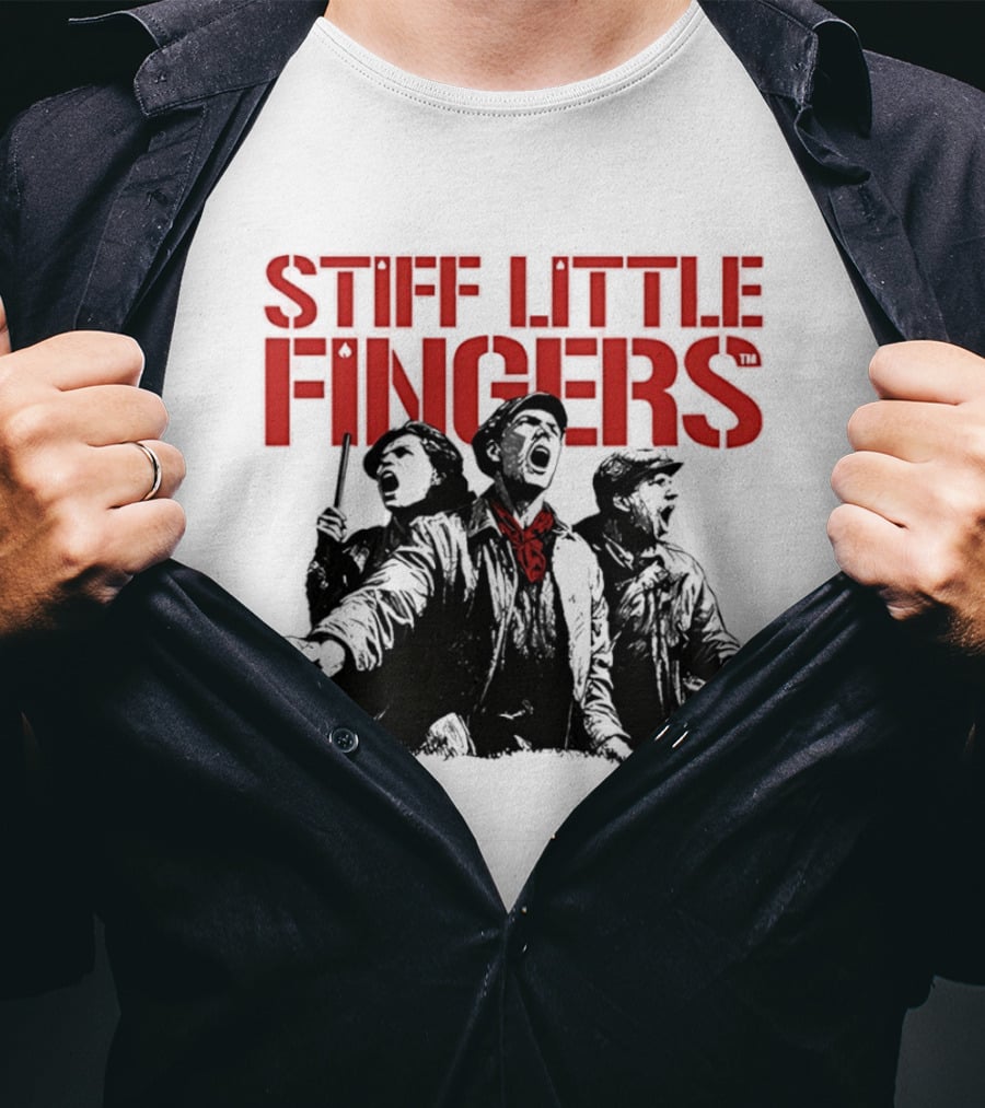 Stiff Little Fingers Raise Your Voice Tour Ecru T-Shirt