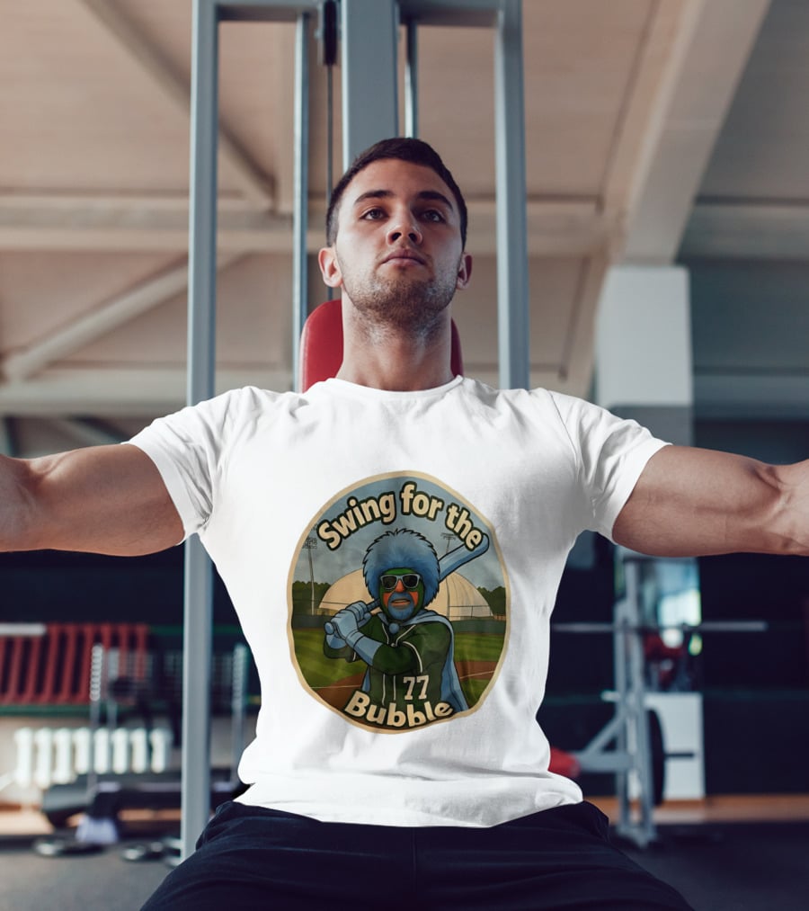 Swing For The Bubble 77 Tulane Green Wave Baseball T-Shirt