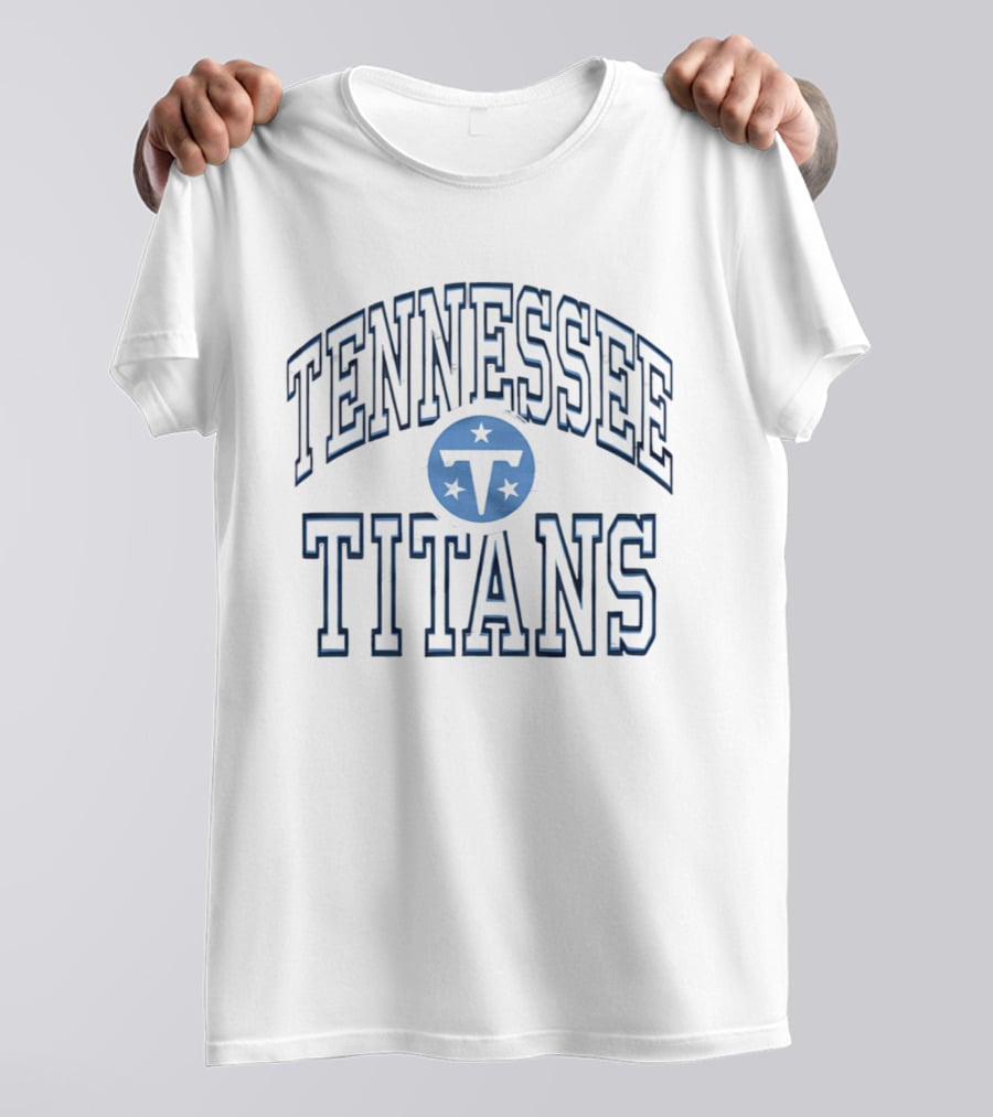Tennessee Titans Arch 2026 Team Logo With Stars T-Shirt
