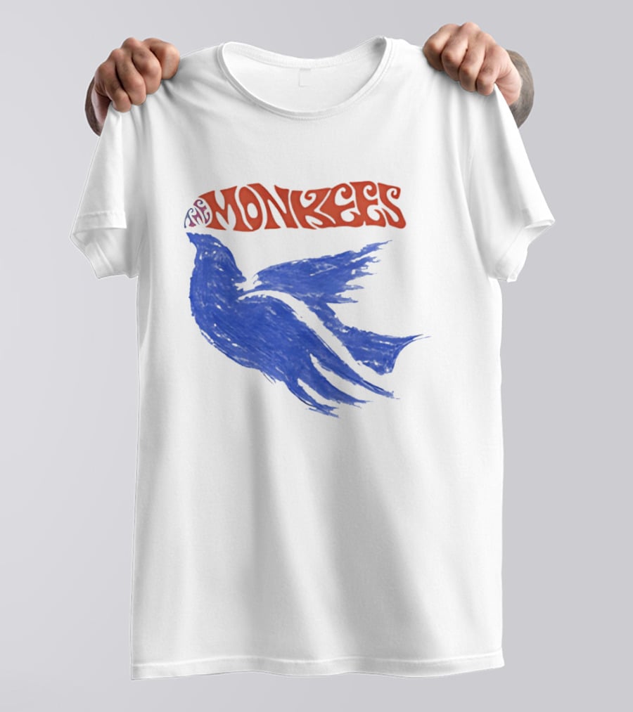 Monkees Psychedelic Dove Rock Band Iconography T-Shirt