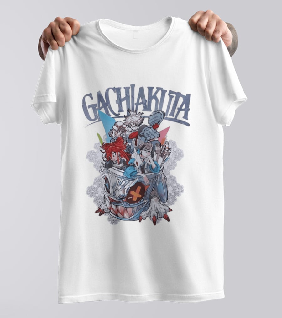 Gachiakuta Manga Characters In Trash Can T-Shirt