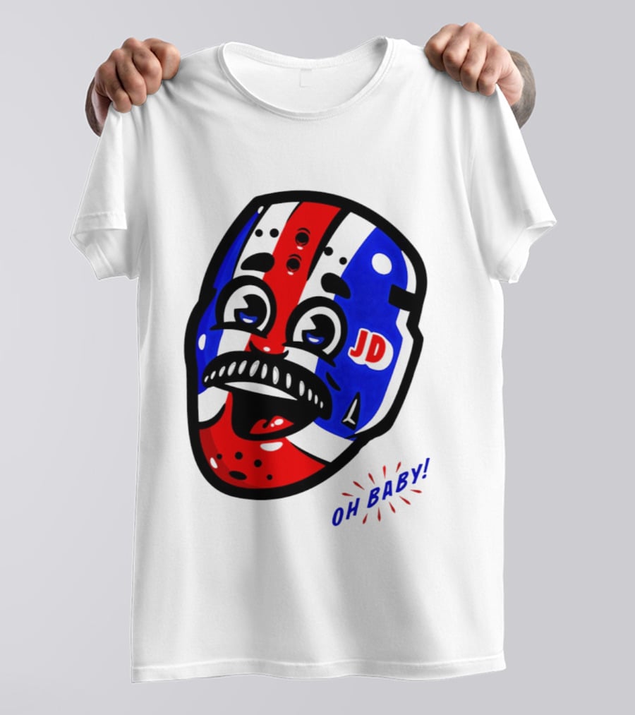 New York Rangers Goalie Mask JD Oh Baby Happy Friday T-Shirt