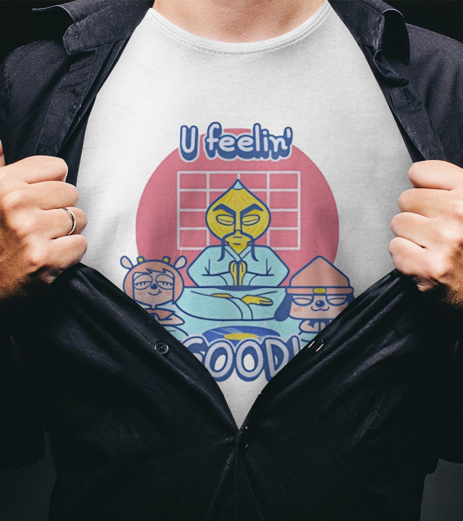 U Feelin' Good PaRappa The Rapper With Guru Ant And Chop Chop Master Onion T-Shirt