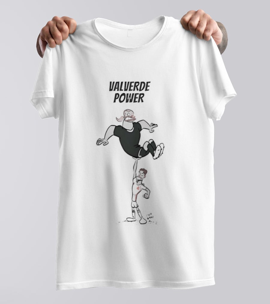 Valverde Power Cartoon Football T-Shirt