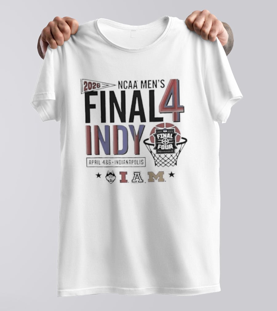2026 NCAA Men's Final Four Indy Basketball Team Tournament IAM T-Shirt