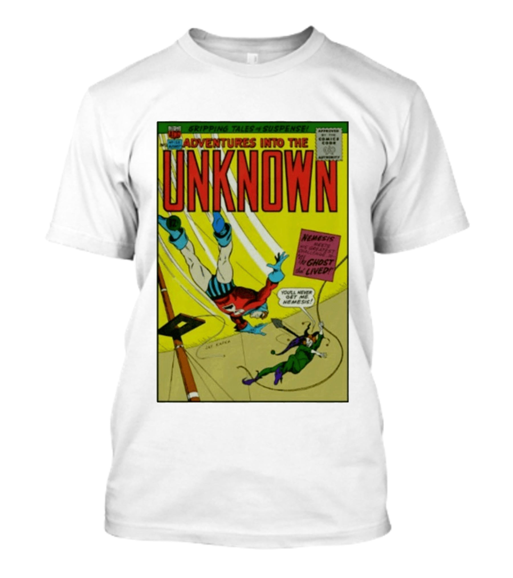 Adventures Into The Unknown Gripping Tales Of Suspense Nemesis Ghost That Lived 1960s Comic Vintage Cover T-Shirt