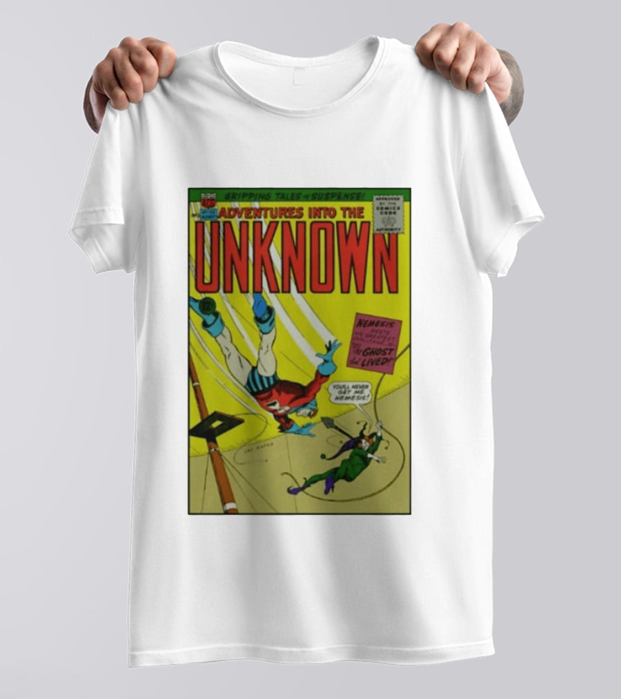 Adventures Into The Unknown Gripping Tales Of Suspense Nemesis Ghost That Lived 1960s Comic Vintage Cover T-Shirt