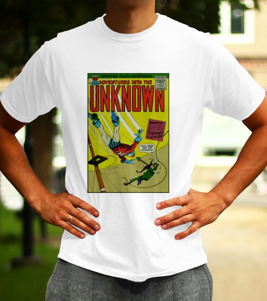 Adventures Into The Unknown Gripping Tales Of Suspense Nemesis Ghost That Lived 1960s Comic Vintage Cover T-Shirt