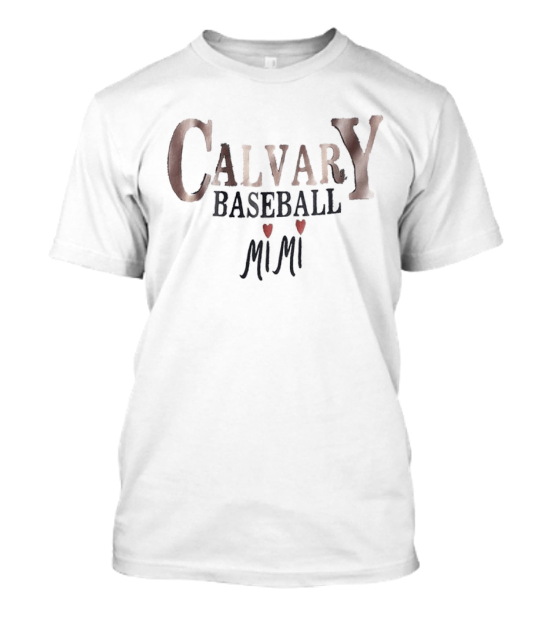 Calvary Baseball Mimi Heart T-Shirt
