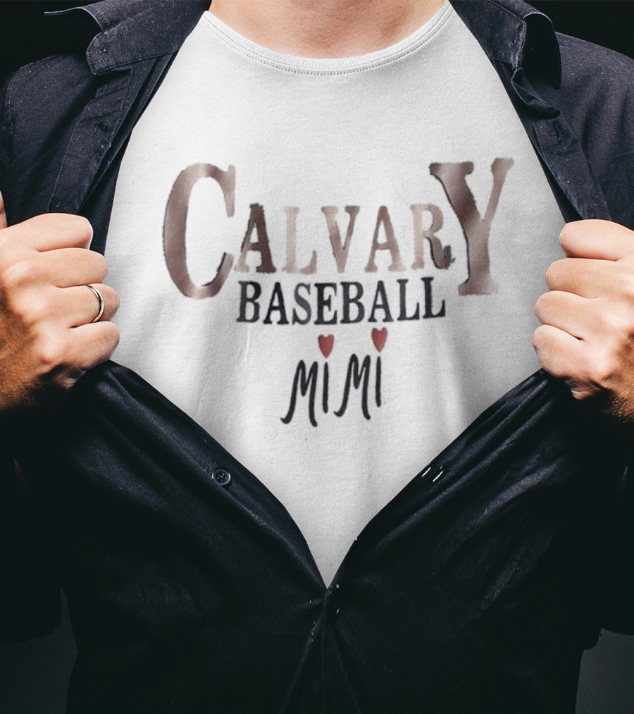 Calvary Baseball Mimi Heart T-Shirt