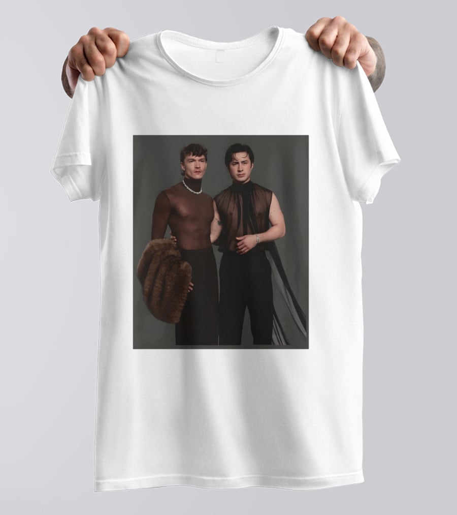 Ilya Rozanov Connor Storrie Oscars Heated Rivalry Fashion Moment T-Shirt