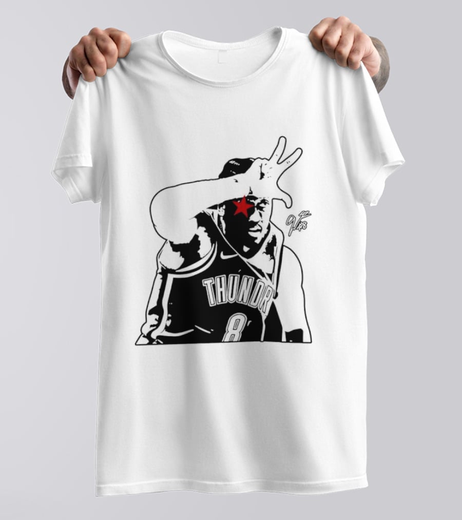 Jalen Williams JDub OKC Thunder NBA Three Point Celebration T-Shirt