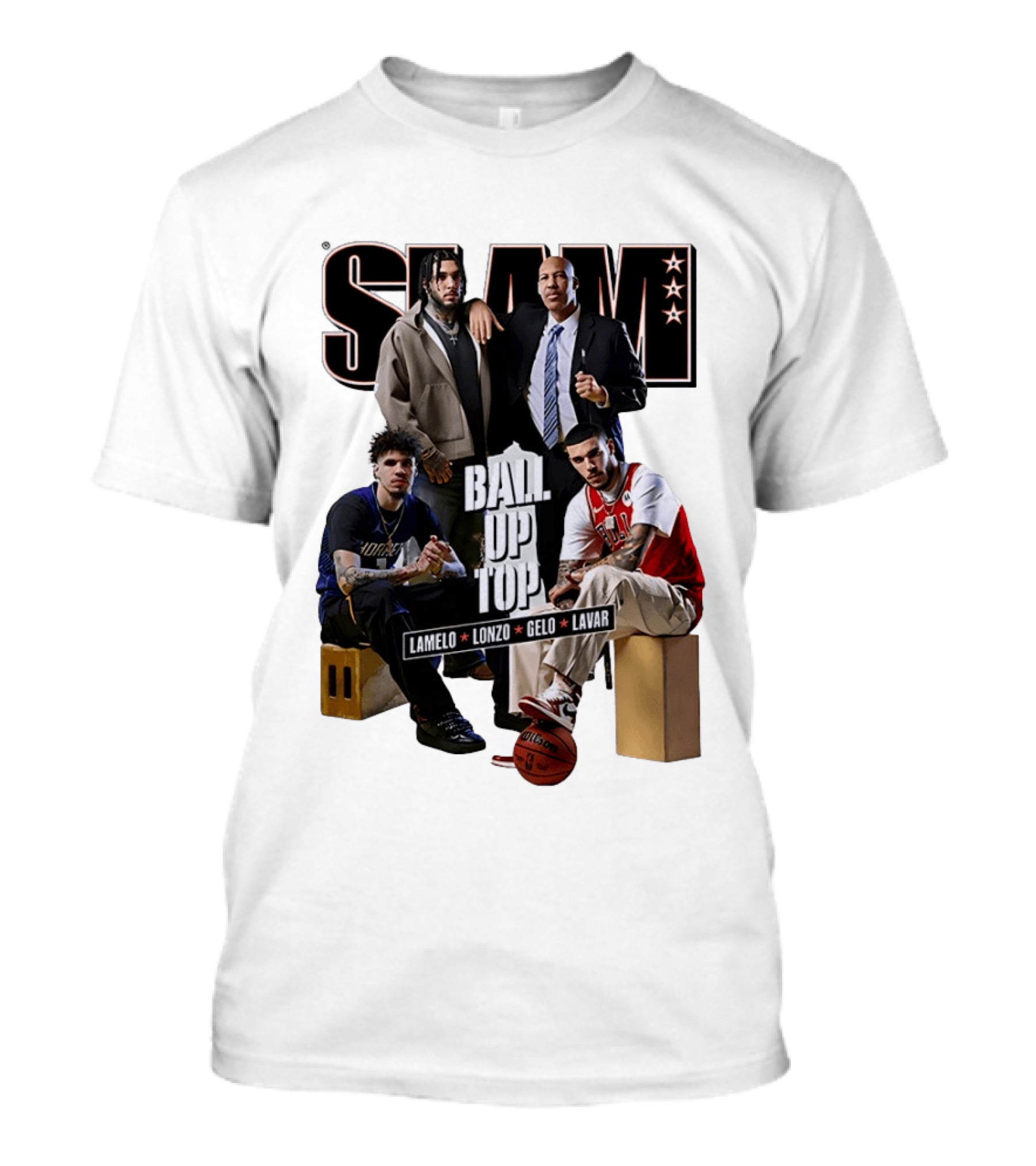 Slam Ball Up Top LaMelo Lonzo Gelo LaVar T-Shirt