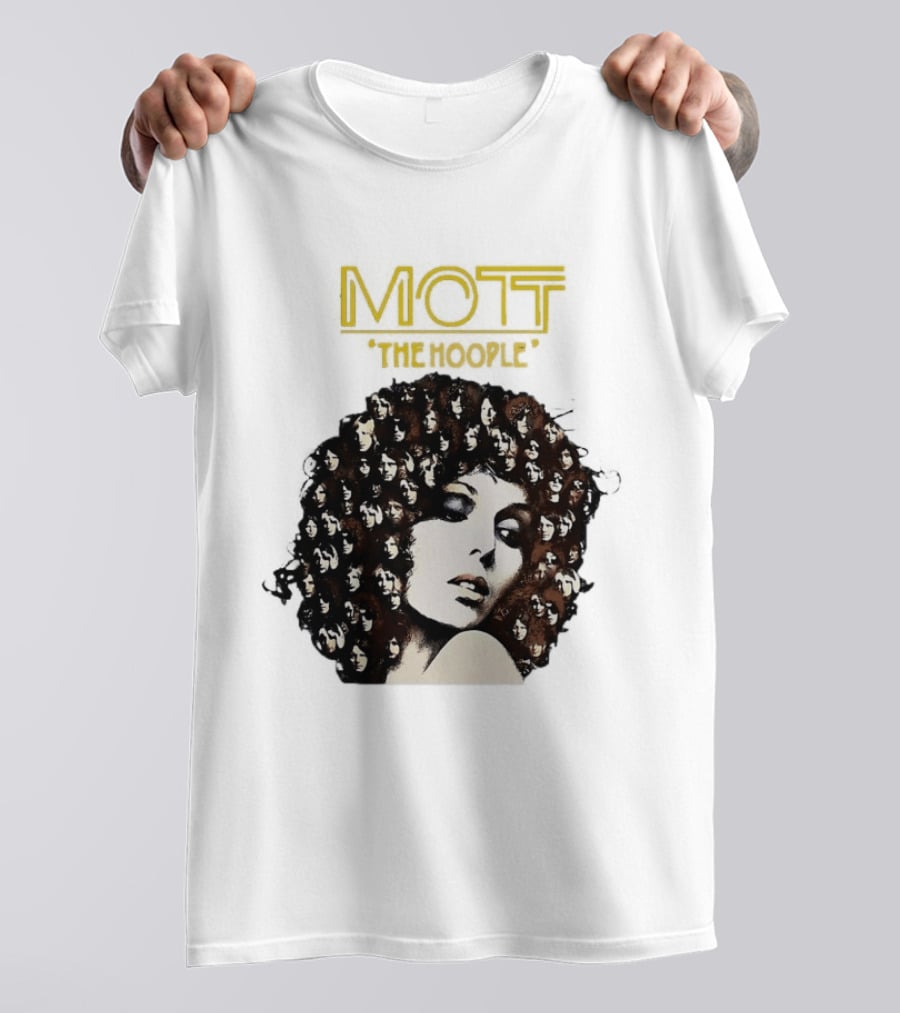 Mott The Hoople Iconic Hair Portrait With Faces T-Shirt