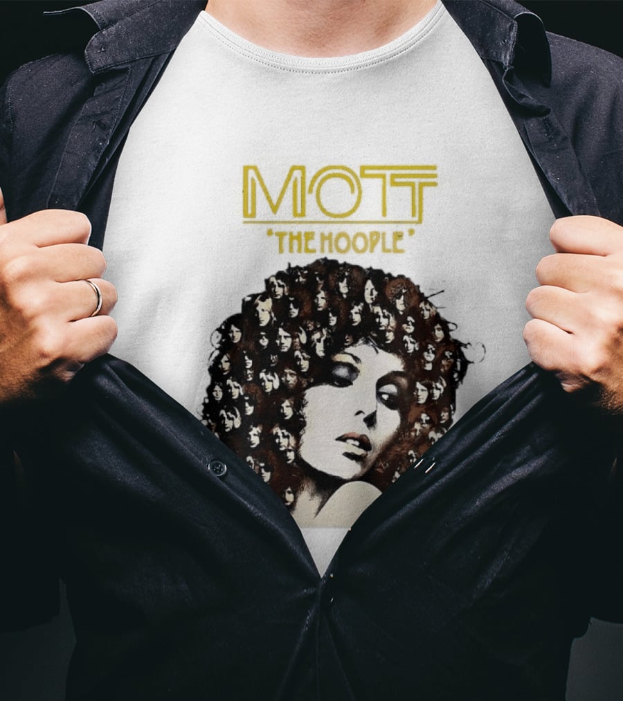 Mott The Hoople Iconic Hair Portrait With Faces T-Shirt