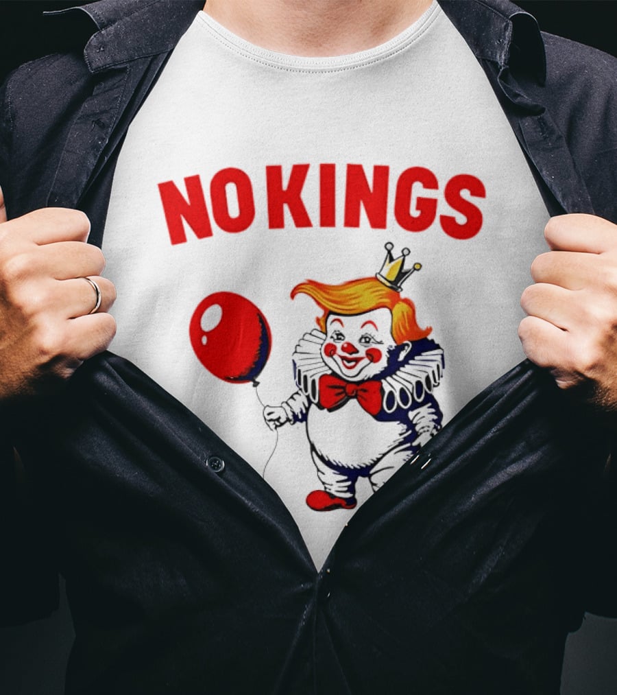 NOKINGS Trump Clown Red Balloon Crown T-Shirt