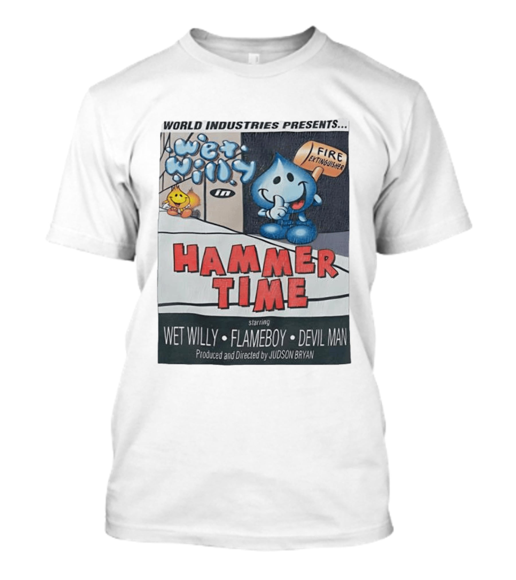 World Industries Wet Willy Flameboy Hammer Time Featuring Devil Man T-Shirt