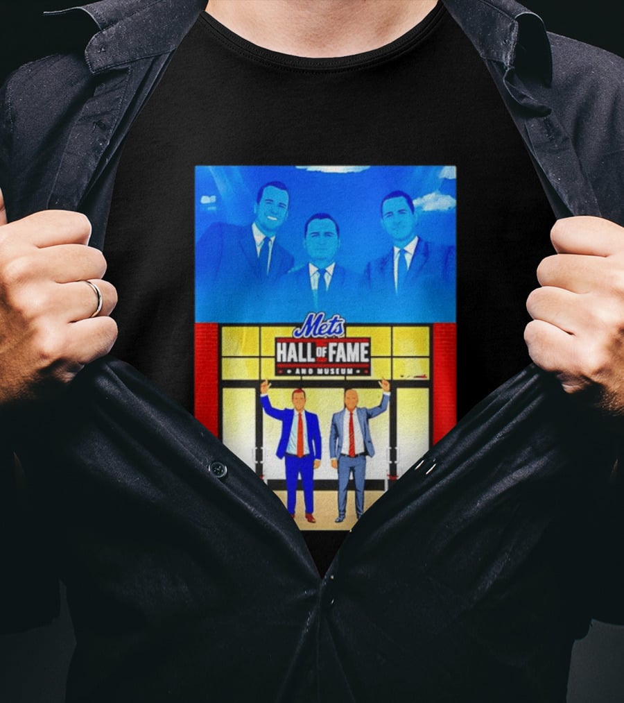 Howie Rose Gary Cohen Mets Hall Of Fame Museum T-Shirt