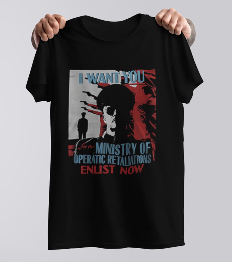 Boston Red Sox My Chemical Romance Tour 2025 I Want You Ministry Of Operatic Retaliation Enlist Now T-Shirt