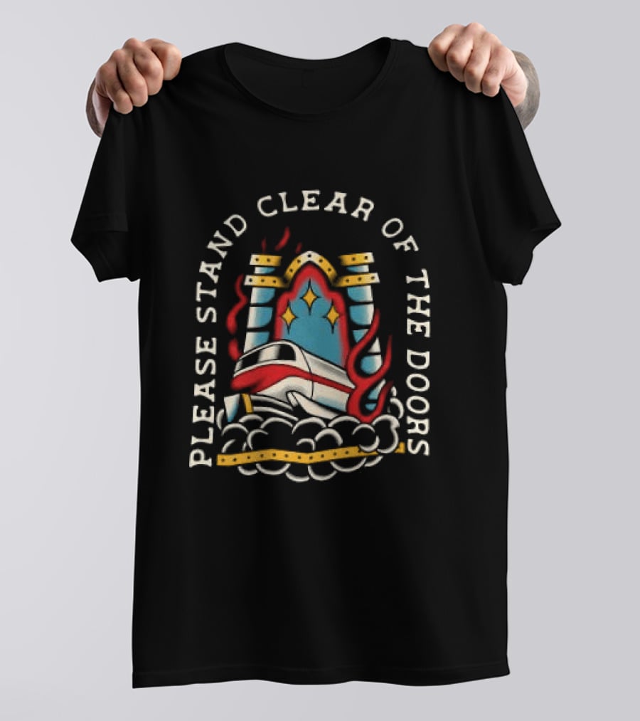 Please Stand Clear Of The Doors Disney Monorail T-Shirt
