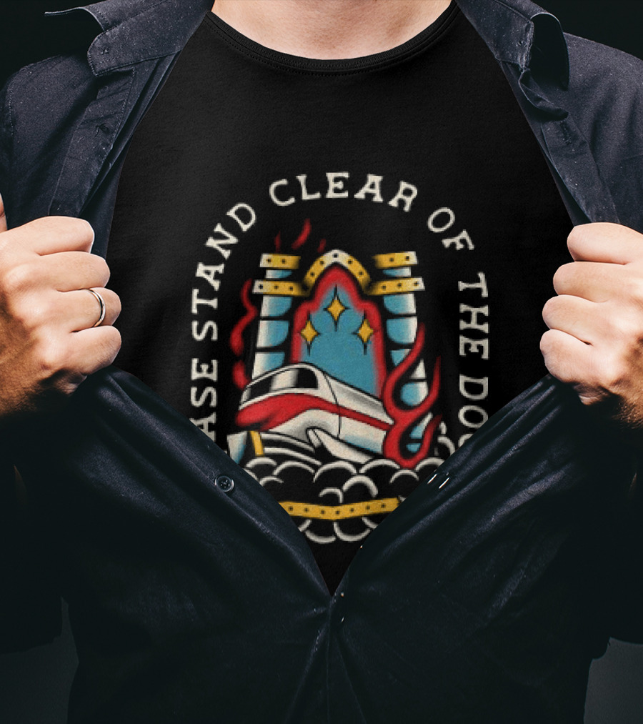 Please Stand Clear Of The Doors Disney Monorail T-Shirt