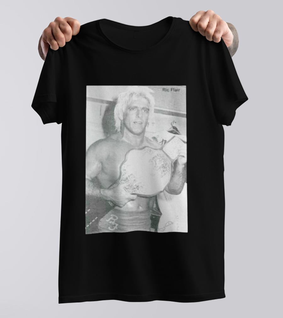 Ric Flair The Nature Boy Championship Belt Vintage Photo T-Shirt