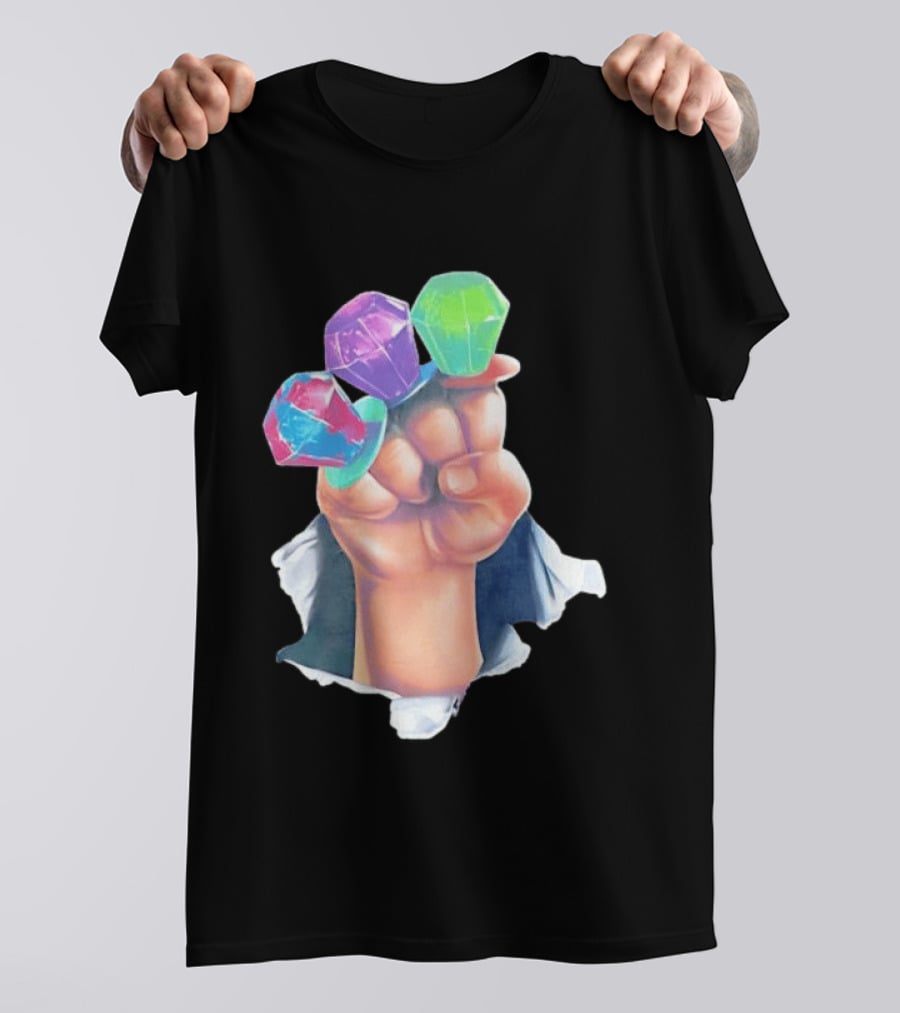 Ring Pop Candy Gemstone Fist Colorful Fun Accessory For Kids And Adults T-Shirt