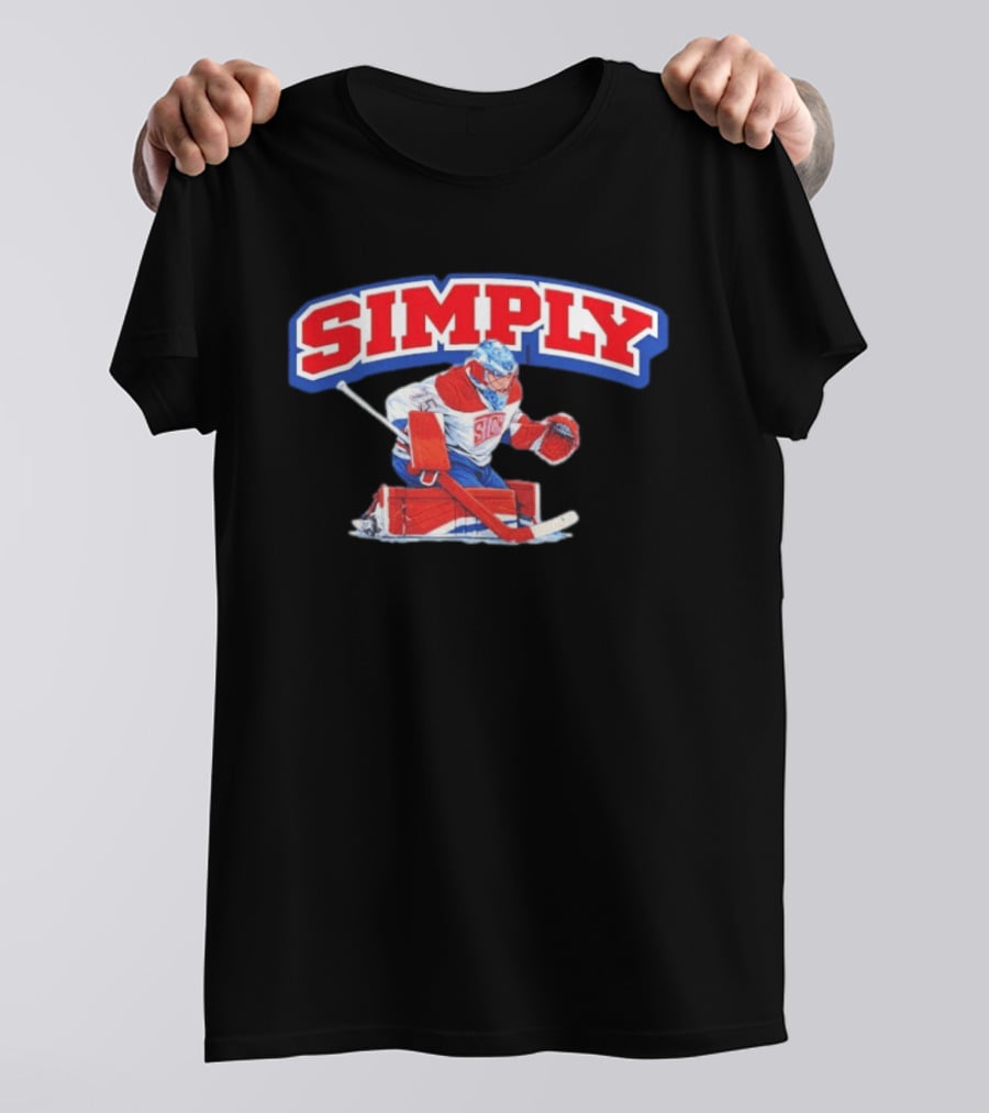 Simply The Best Hockey Goalie Red White Blue T-Shirt