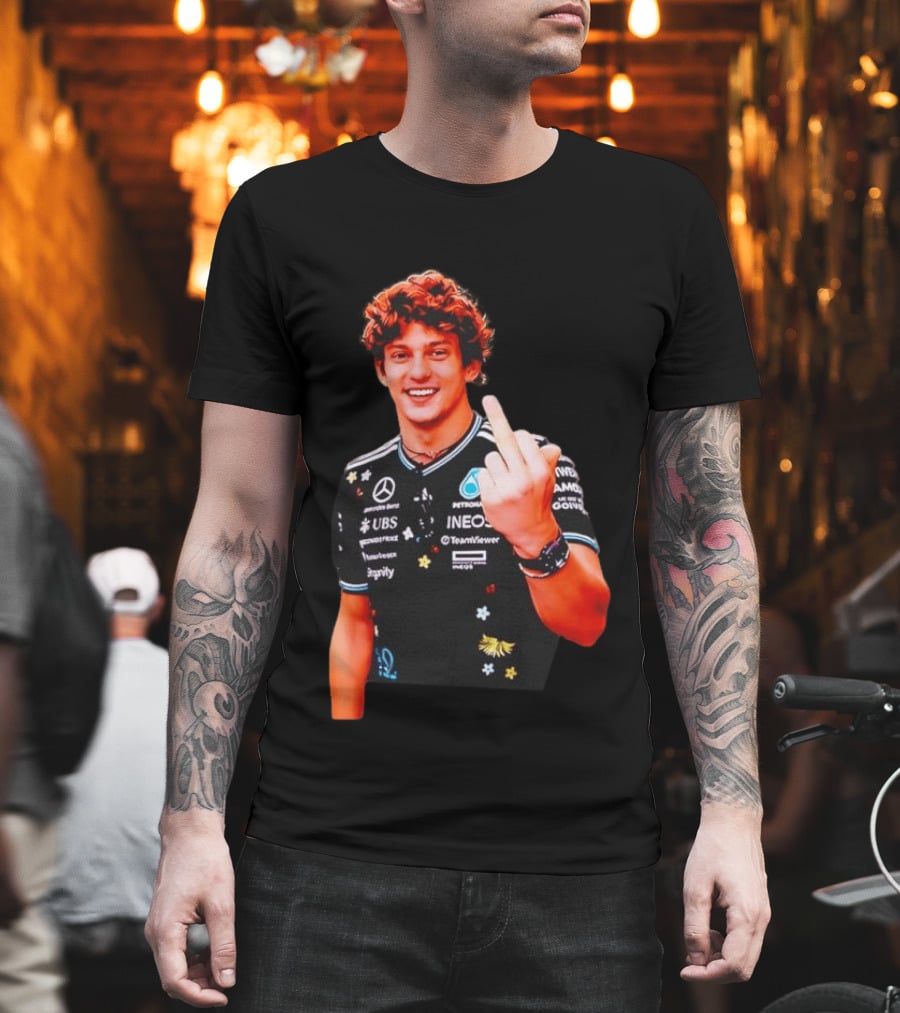 Kimi Antonelli F1 Racer Gesture Ineos Mercedes Team Viewer Racing T-Shirt