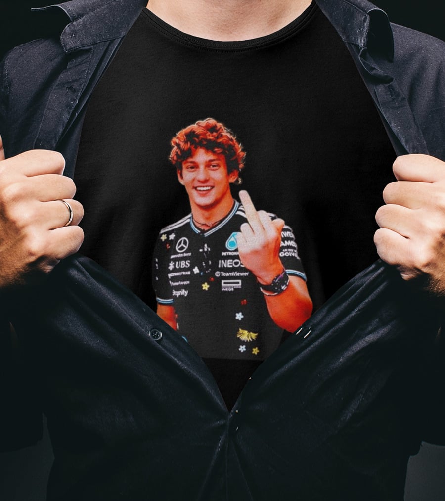 Kimi Antonelli F1 Racer Gesture Ineos Mercedes Team Viewer Racing T-Shirt