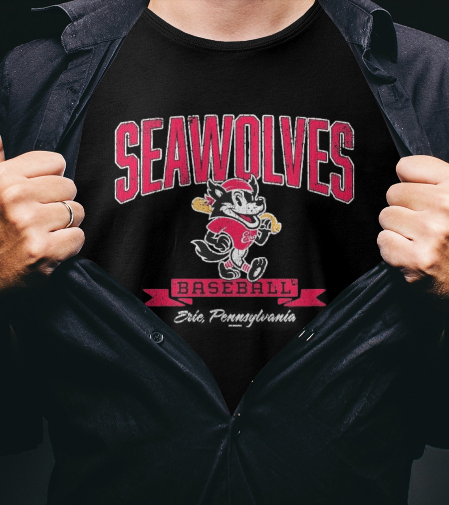Erie SeaWolves Seawolves Baseball Team T-Shirt