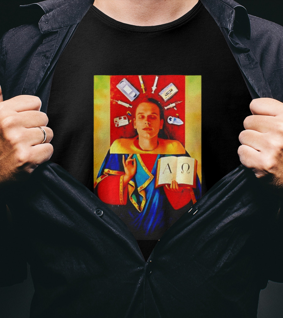The Apostles Of Modernity Collage Meme Social Commentary Visual T-Shirt