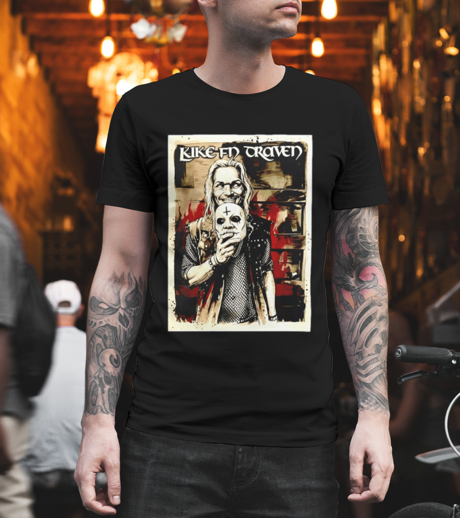 Luke F'N Draven Illustrated Skull Mask T-Shirt