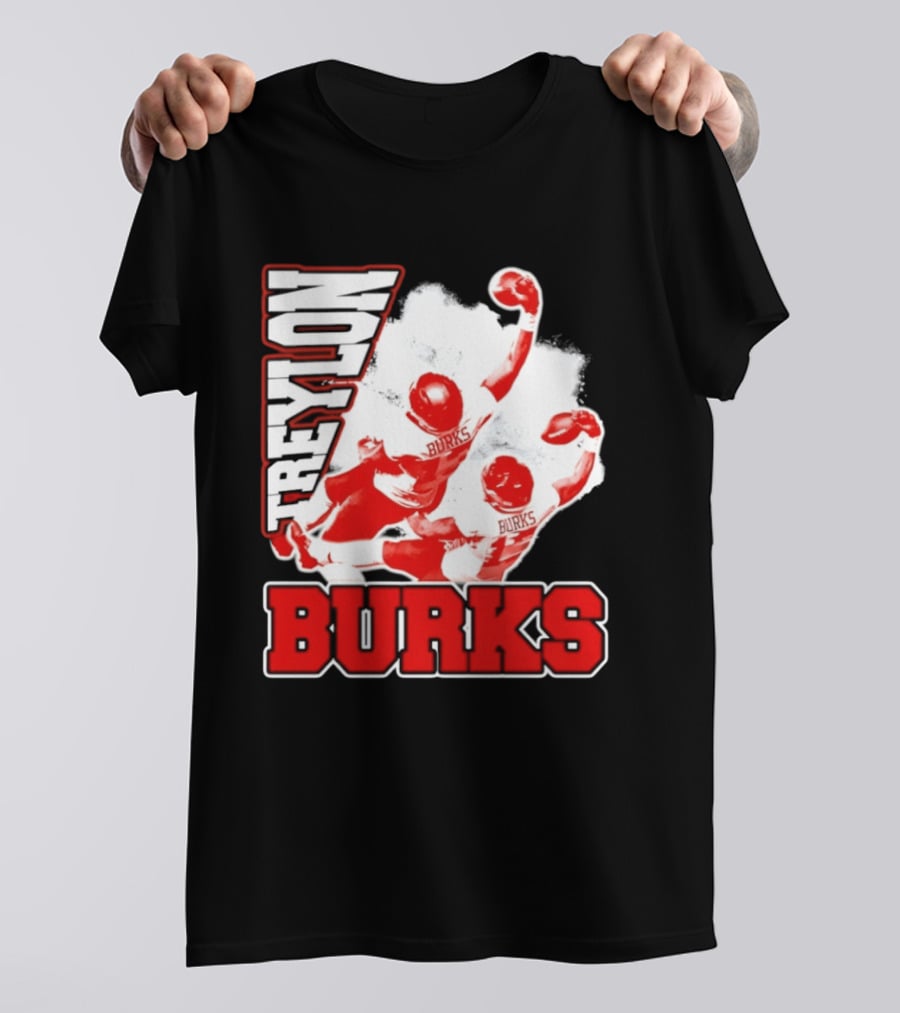 Treylon Burks Washington Commanders Burks Football Action T-Shirt