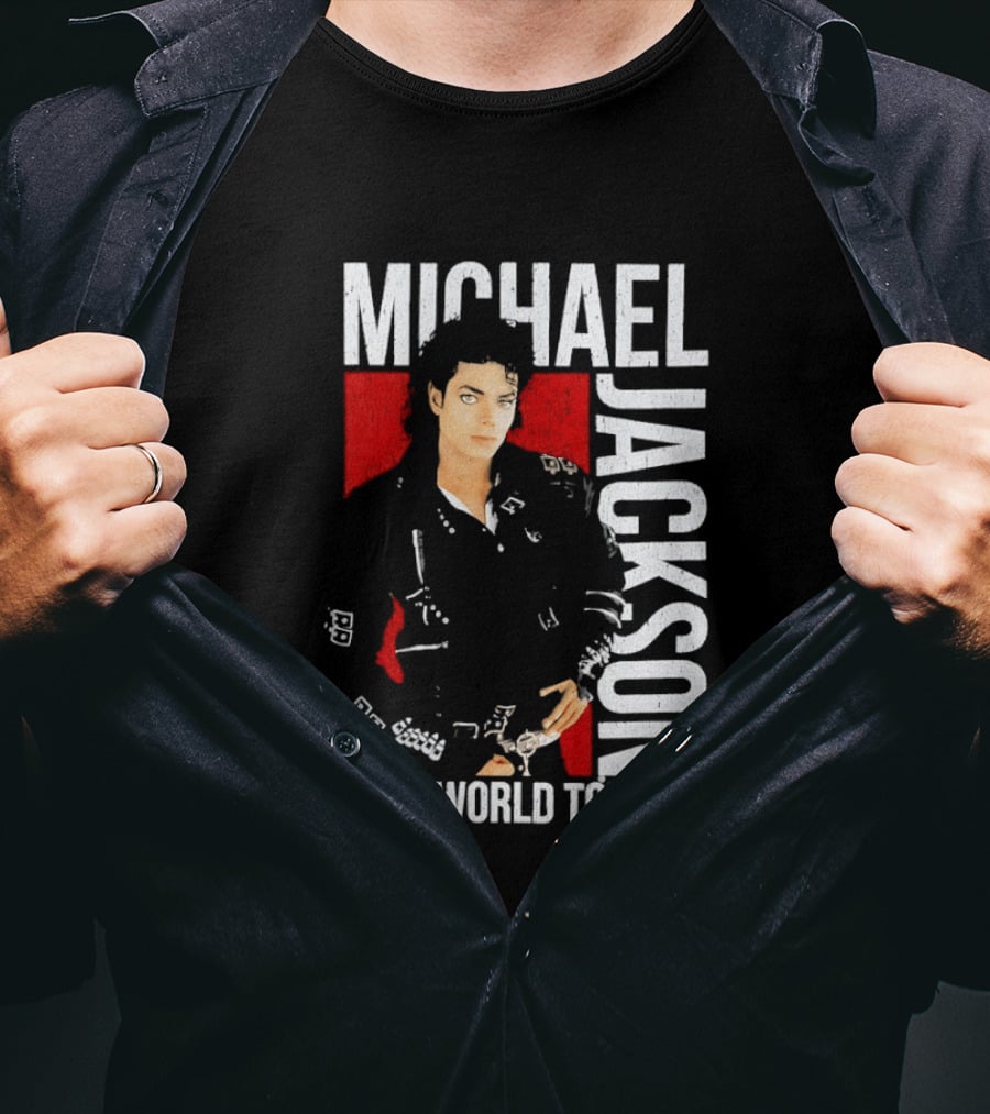 Michael Jackson Bad World Tour 1988 Live Concert Memorabilia T-Shirt