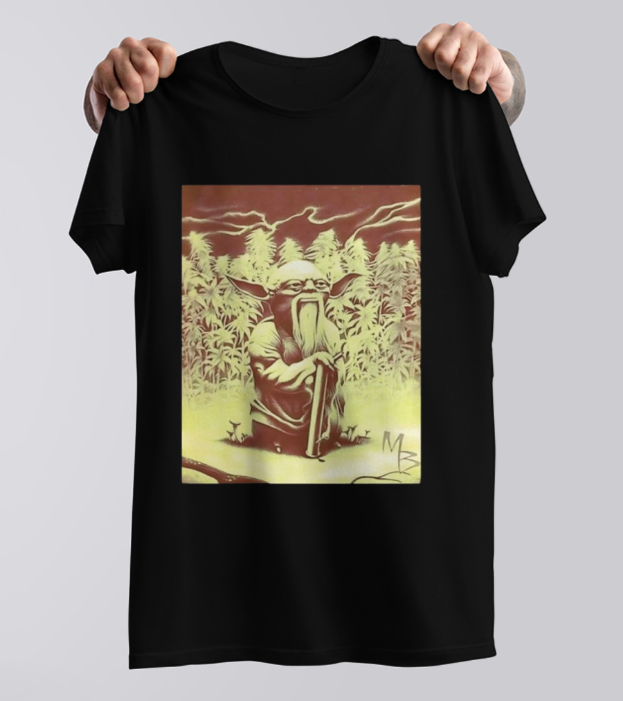 Yoda Star Wars Spliff Meme MZ T-Shirt