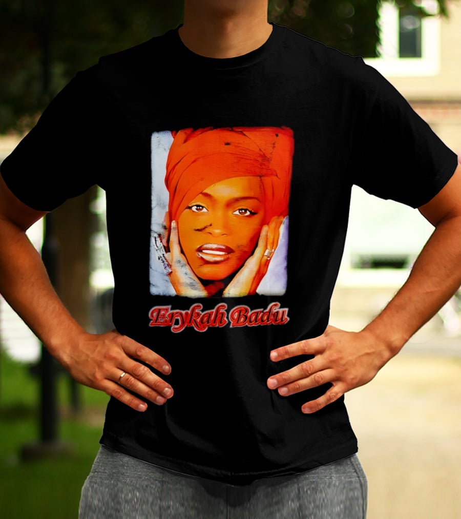 Erykah Badu Iconic Headwrap And Face T-Shirt