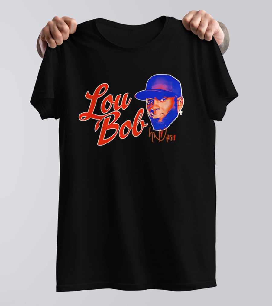 Lou Bob Luis Robert Jr New York Mets Big Head T-Shirt