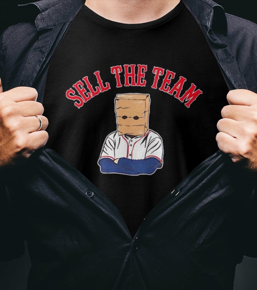 Boston Red Sox Sell The Team Bag Head Baseball Fan Protest T-Shirt