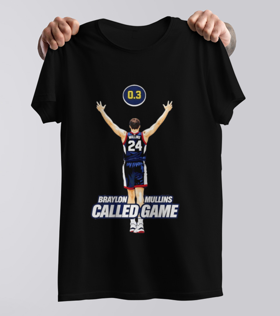 Braylon Mullins Iconic 0.3 Second Basketball Victory Called Game T-Shirt